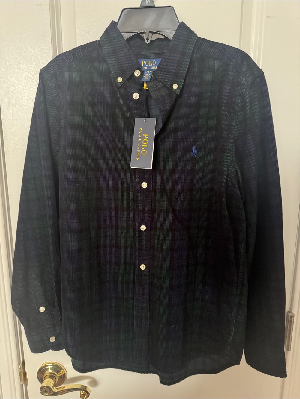 Polo by Ralph Lauren boys Blackwatch Plaid Button-Down Shirt - Green/Blue
